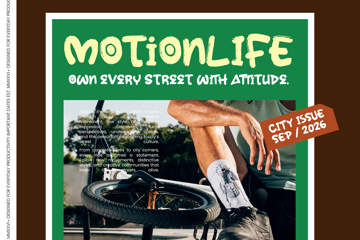 Rough City Markers Bold Brush Font, a Script Font by Letterena Studios Script (Photo 3 of 10)