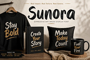 Sunora – Dry Brush Display Font, a Script Font by Wow Magic (Thumbnail 2 of 4)