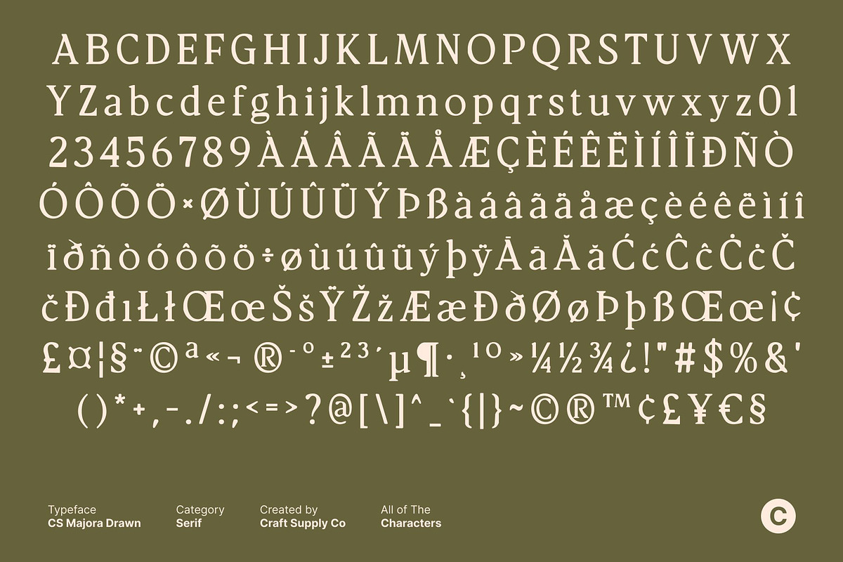 CS Majora Drawn, a Serif Font by Craft Supply Co. (Photo 8 of 8)