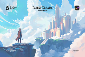 Pastel Dreams Procreate Brushes, a Brush Add-On by brushapes.com