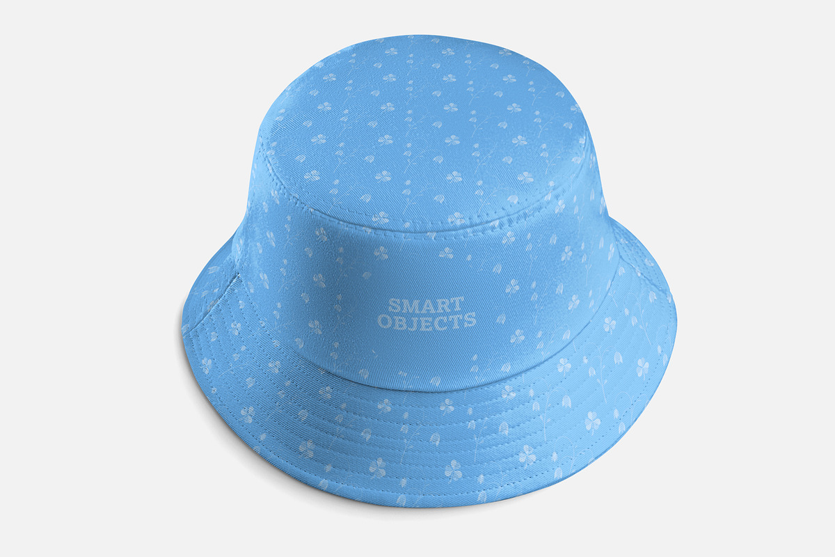 7 Bucket Hat Mockups, a Hat Mockup by Grow Design Craft Studio (Photo 7 of 7)