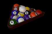 Pool Balls and Triangle Rack, an Architecture 3D Model by Kindesigns (Thumbnail 3 of 3)