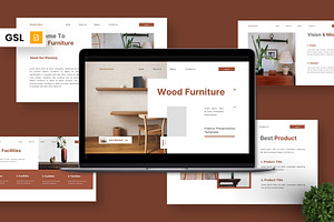 Wood Furniture - Interior GSL, a Presentation Template by Deepslide Studio