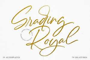 Grading Royal - Stylish Calligraphy