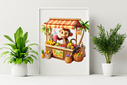 Summer Beach Animals Sublimation Cli, an Illustration by SVGArt (Thumbnail 5 of 8)