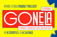 Gonela - Modern Condensed Sans Displ