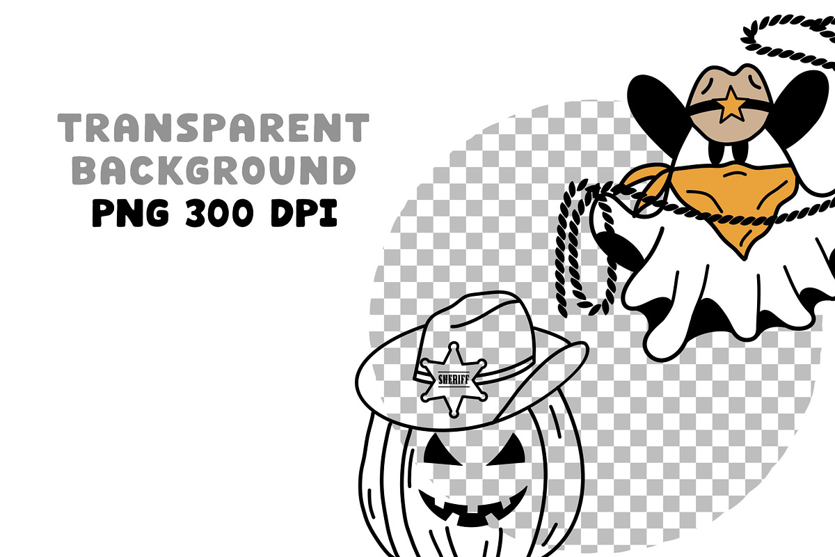 Western Halloween Clipart & Patterns, a Graphic by Brush Lab (Photo 7 of 7)