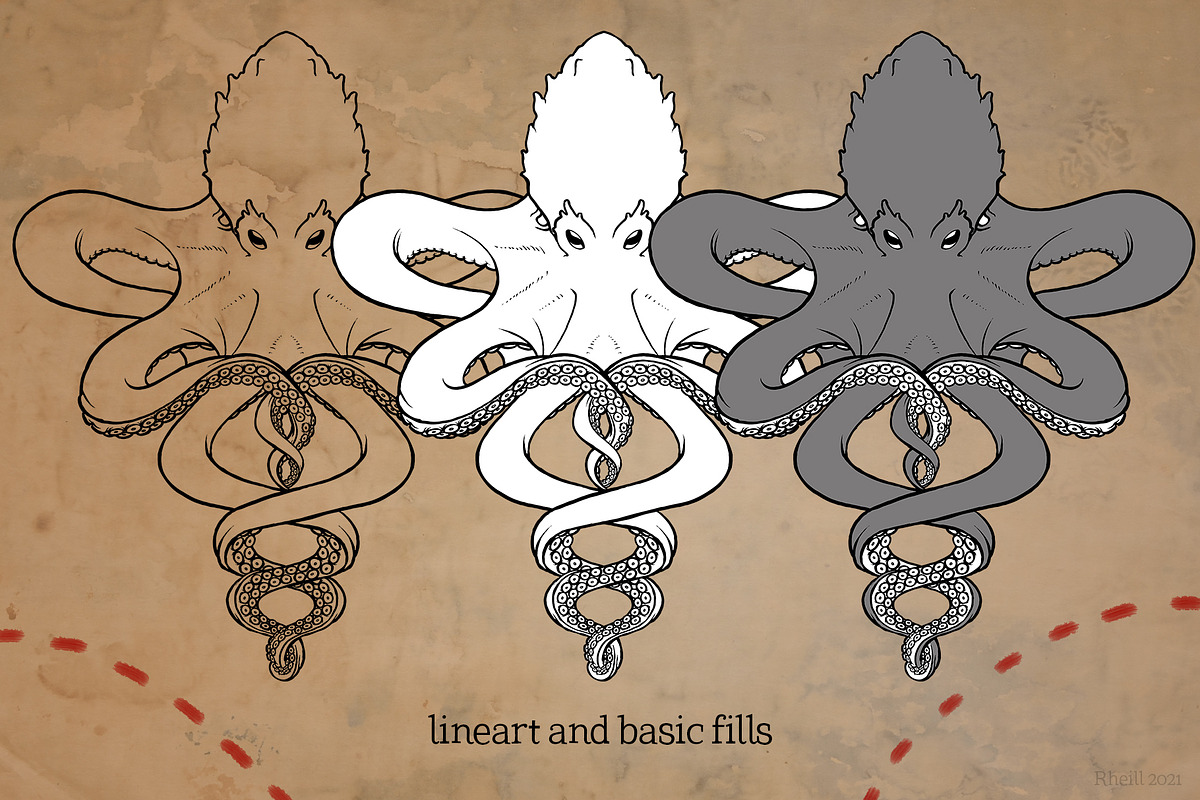 Curly Krakens, an Object Graphic by Ferntale Art & Design (Photo 3 of 4)