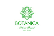 Flower and Leaf Line Art Logo, a Branding & Logo Template by Buqancreative (Thumbnail 1 of 5)