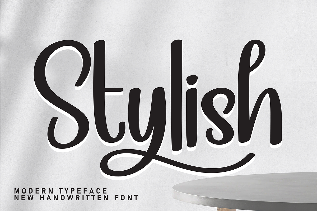 Stylish | Script Font, a Handwritten Font by Scratchones (Photo 1 of 9)