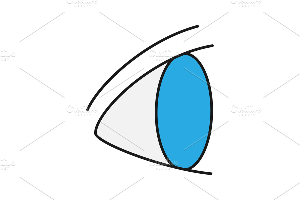 Human eye color icon, an Icon by IMG Visuals