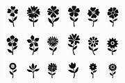 16 elegant black floral silhouettes, an Illustration by Amazin_art (Thumbnail 2 of 17)