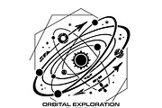 60 Planet Orbit Abstract Silhouette, an Empty State Illustration by Amazin_art (Thumbnail 4 of 17)
