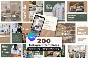 Natural Earth Instagram Template, a Social Media Template by Everyday Perfection