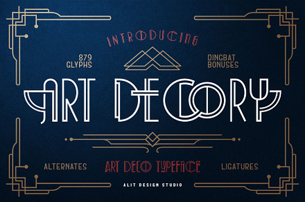 Art Decory Typeface, a Sans Serif Font by alit design