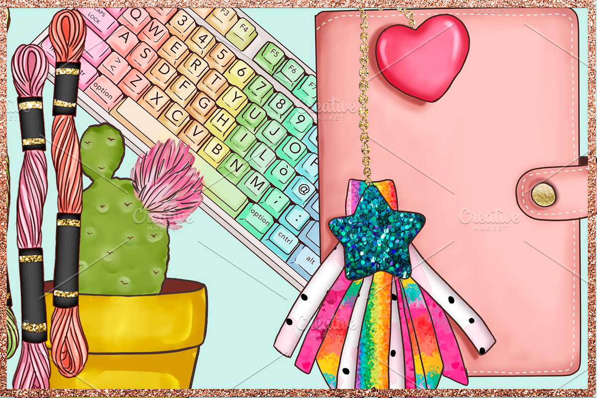Arts & Crafts Clipart Set, an Education Illustration by The GG Shop (Photo 7 of 9)