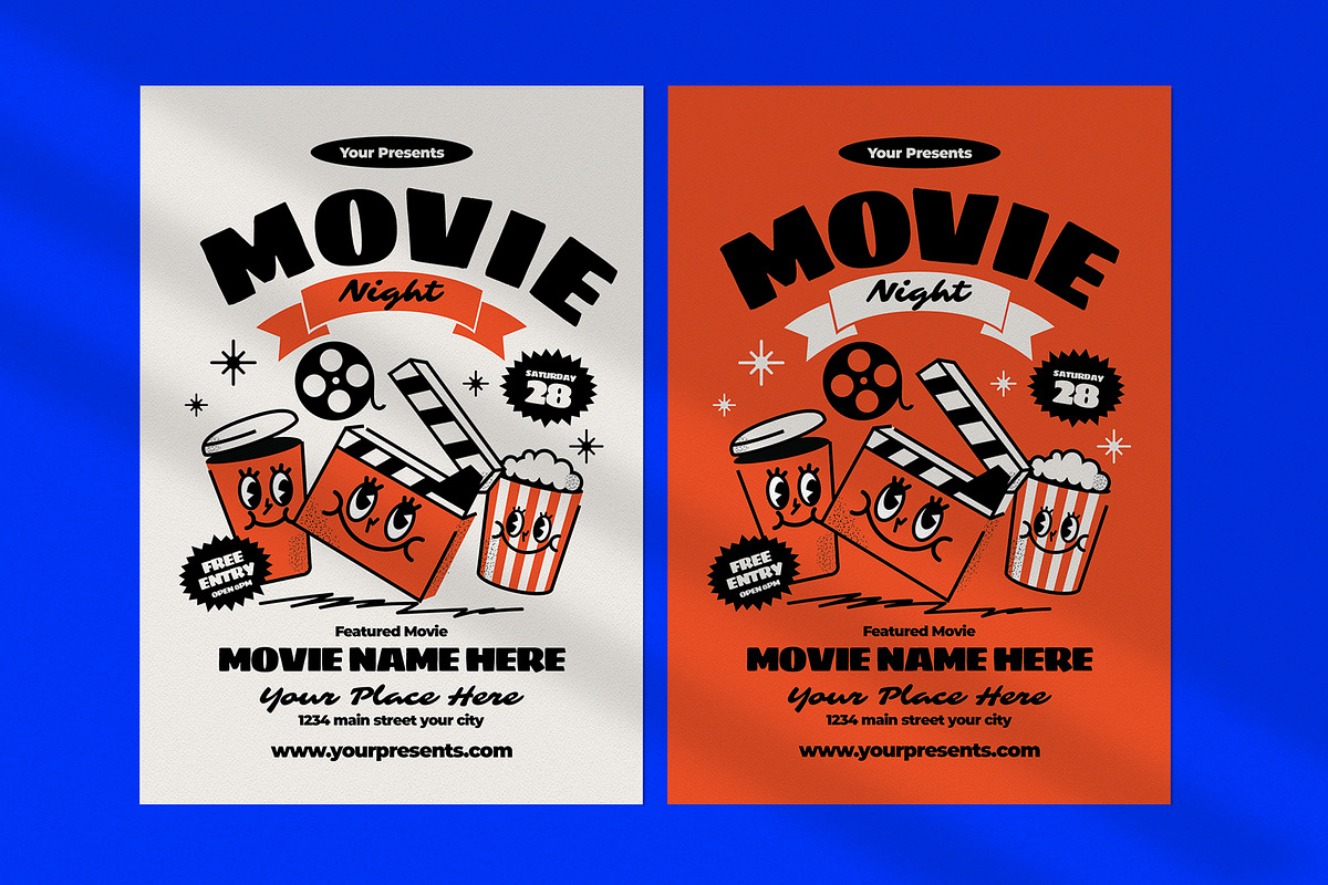 Movie Night Flyer, a Flyer Template by lilyshop