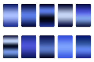 Blue Metallic Gradients