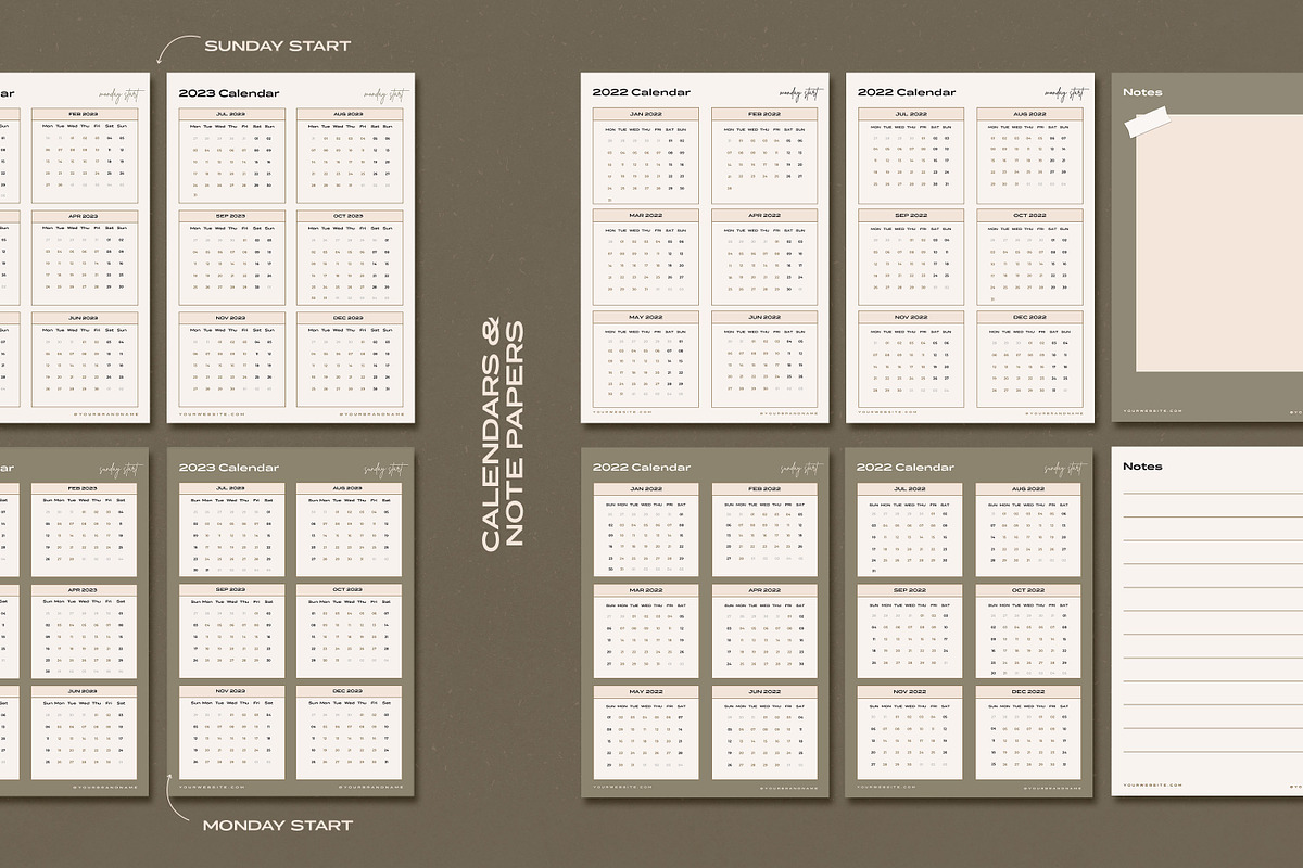 Aesthetic Planner Bundle + More, a Templates & Theme by AndrewPixel (Photo 10 of 12)