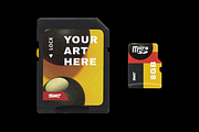 SD Card Mockup Pack, a Device Mockup by BORT GRAPHIC (Thumbnail 1 of 7)
