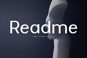 Readme - Complete Family of 18 Fonts, a Sans Serif Font by moriztype (Thumbnail 1 of 6)