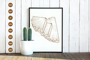 Pineapple engraving style hand drawn, a Food Illustration by vectorartificer (Thumbnail 6 of 6)