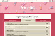 Nail Studio - Website Studio Website, a Wix Template by Kitteeh (Thumbnail 8 of 8)