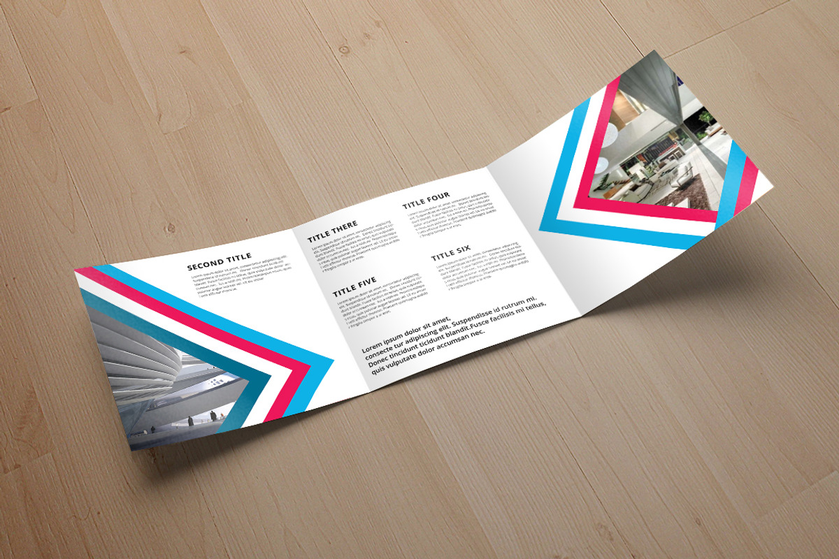 Square Trifold brochure, a Brochure Template by frameum (Photo 3 of 3)