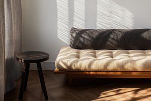 Minimalist Living Room with Daybed, an Architecture Photo by Virgo Studio