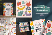 Vegetable and fruit illustrations, a Food Illustration by Fave Brush (Thumbnail 1 of 9)