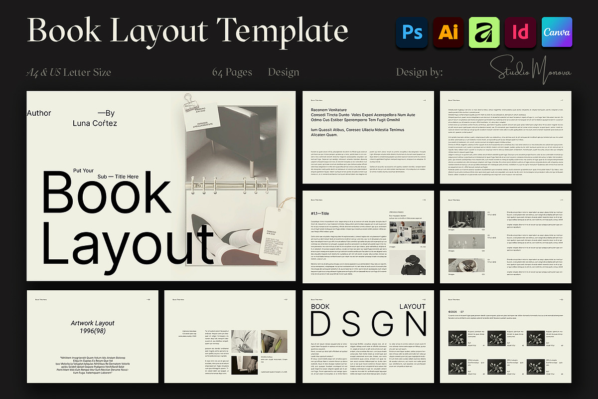 Editorial Magazine & Book Layout, a Magazine Template by Studio Monova (Photo 1 of 12)