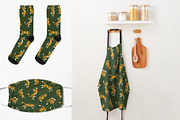 Tiger vector seamless patterns, a Pattern Graphic by Alenkakarabanova (Thumbnail 5 of 5)