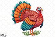 Thanksgiving Turkey PNG, an Illustration by Black Bird Studio (Thumbnail 1 of 4)