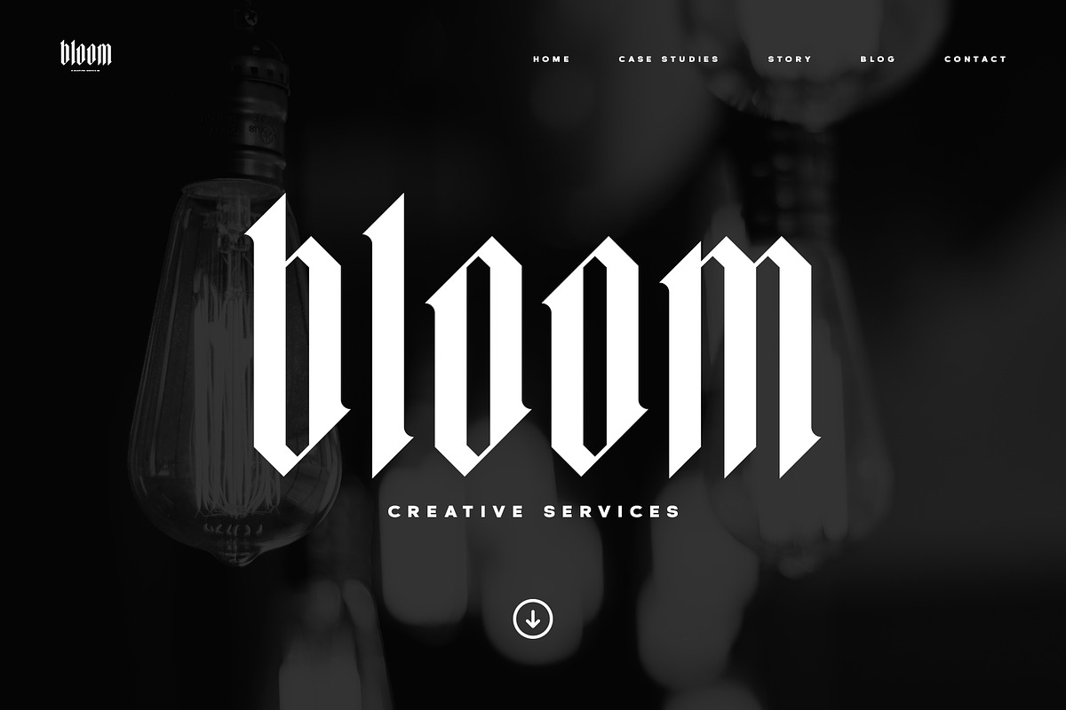 Elmwood Blackletter Display Font, a Blackletter Font by Vintage Type Company (Photo 11 of 16)