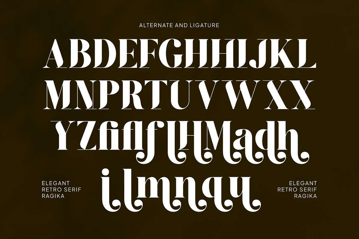 Ragika - Elegant Retro serif, a Serif Font by Flawless And Co (Photo 8 of 10)
