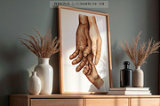 Mix Family Holding Hands Watercolor, an Illustration by EkaterinaViArt (Thumbnail 7 of 7)