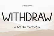 Withdraw, a Sans Serif Font by InermediaSTUDIO (Thumbnail 1 of 8)