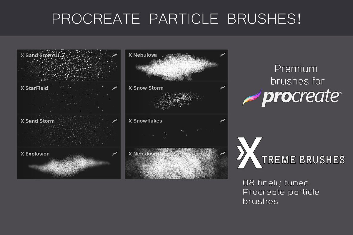 Procreate MEGA BUNDLE! (1K+ BRUSHES), a Brush Add-On by Extreme Brushes (Photo 33 of 47)