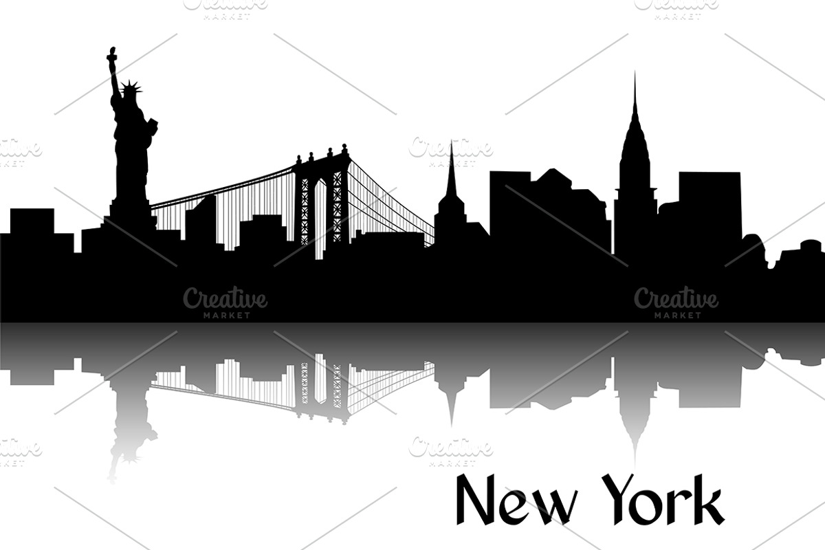 Silhouette of New York, an Illustration by Designifty