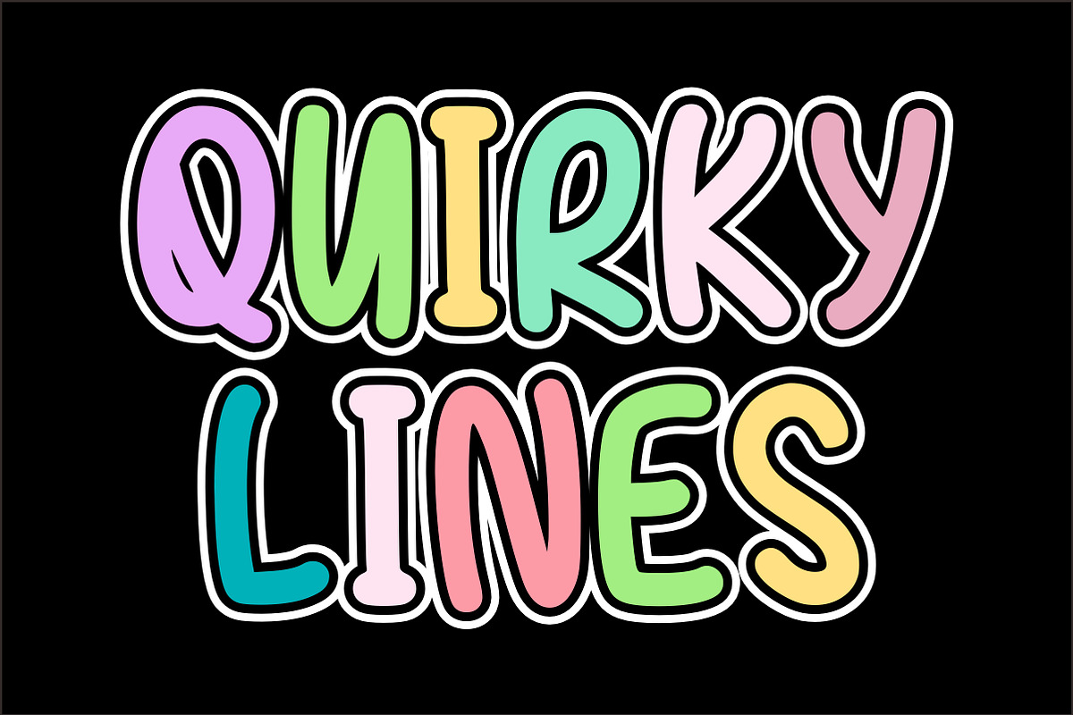 Quirky Lines, a Handwritten Font by Limited.studio (Photo 1 of 6)