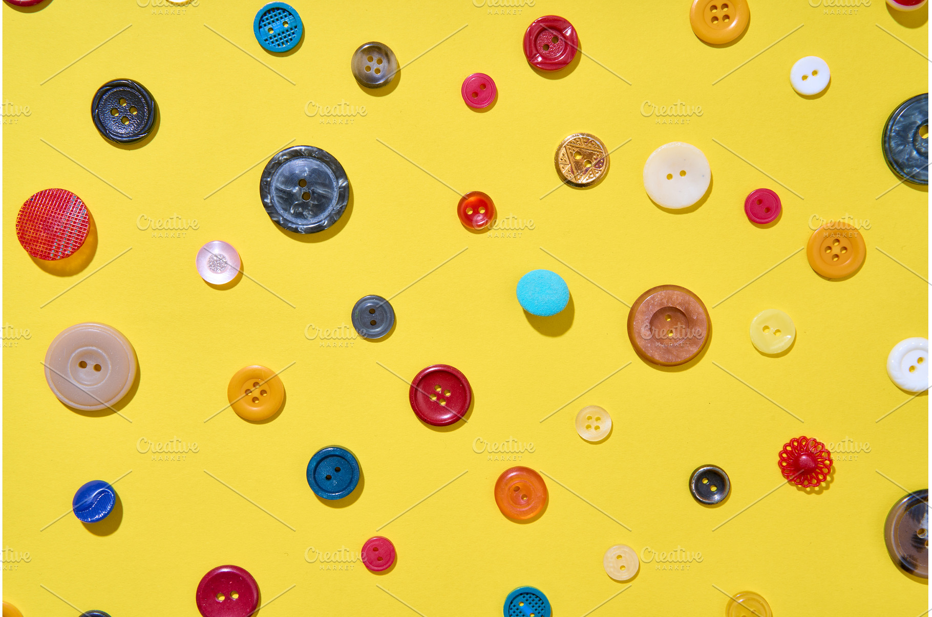 Colorful sewing buttons on bright, a Background Photo by Gladkov photography