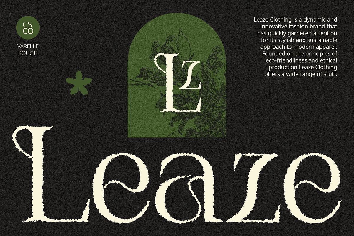 Varelle Rough, a Serif Font by Craft Supply Co. (Photo 3 of 8)