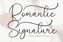 Romantic Signature | Script Font