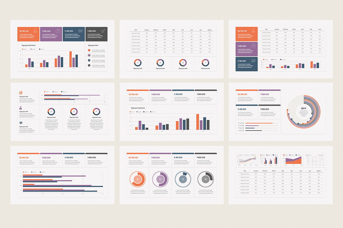 KPI Dashboard Kit PowerPoint, a Presentation Template by HiSlide.io (Photo 3 of 4)