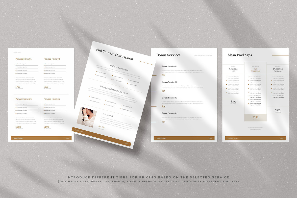 Service Client Welcome Packet, a Templates & Theme by AndrewPixel (Photo 9 of 12)
