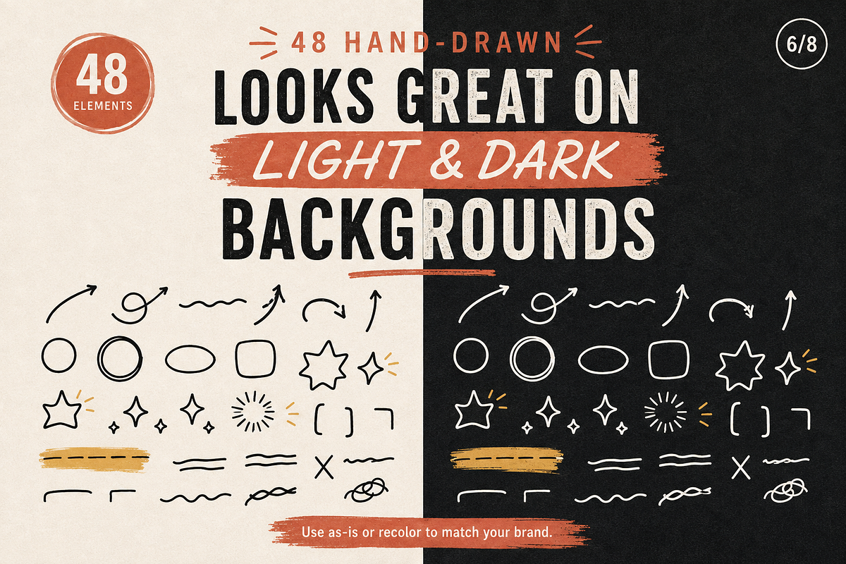 48 Hand-Drawn Annotation Doodles, an Object Graphic by Designs24hr (Photo 4 of 8)