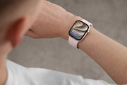 24 Watch Series 11 in Hand Mockups, a Wearable Device Mockup by Asylab (Thumbnail 71 of 107)