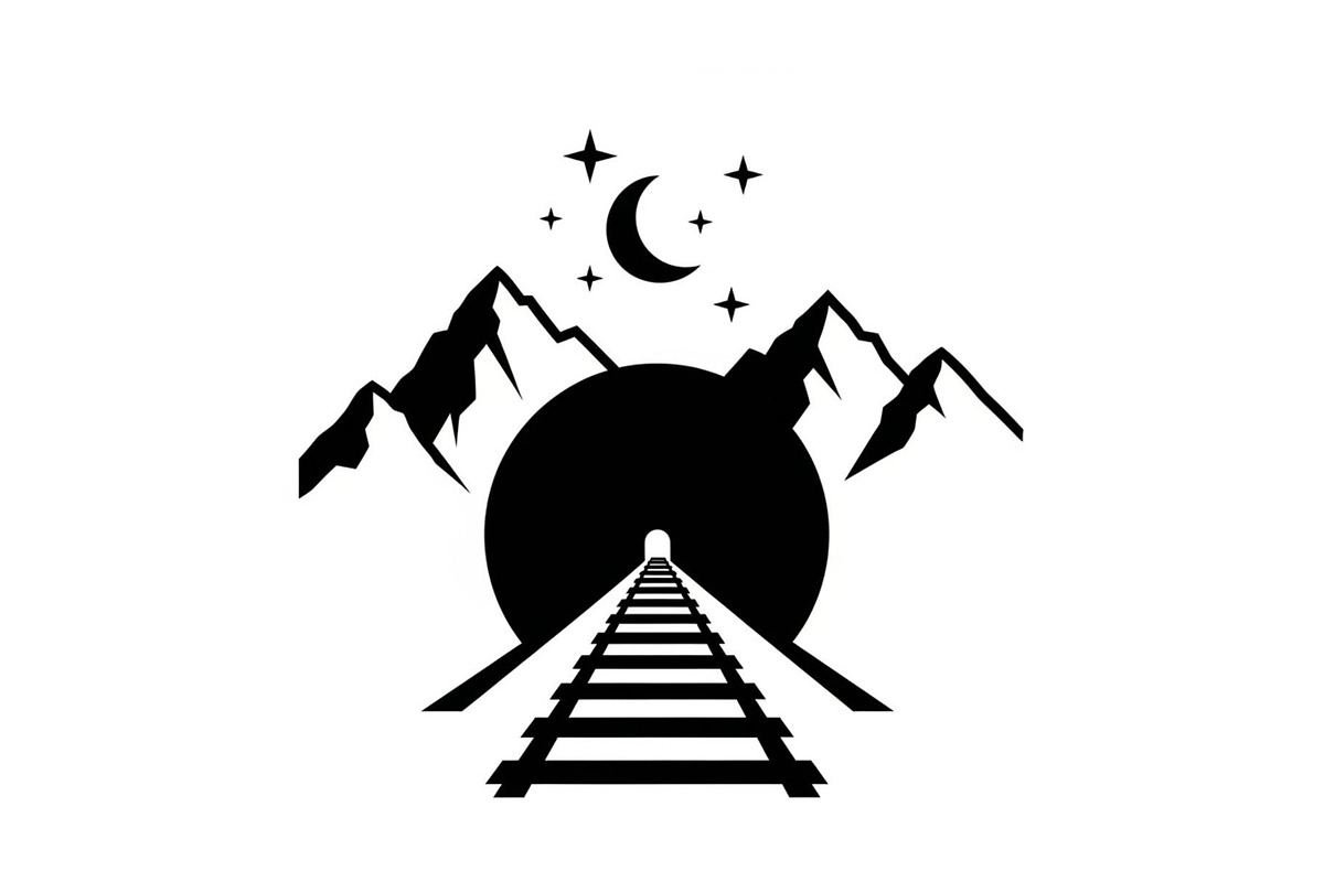 Train Tunnel Silhouette Bundle, a Graphic by hafijul (Photo 10 of 15)