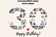 30 Photo Collage Canva Template, a Print Template by GraphiCarola (Thumbnail 4 of 6)
