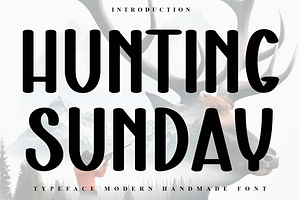 Hunting Sunday, a Script Font by FreshTypeINK